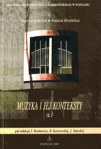 Muzyka i jej konteksty I