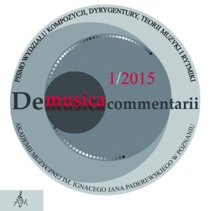 De musica commentarii 1/2015